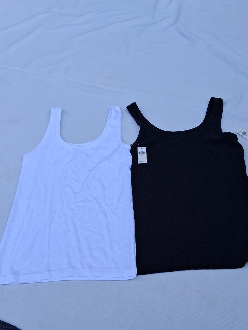 aerie White‎ & Black Tank Top Duo